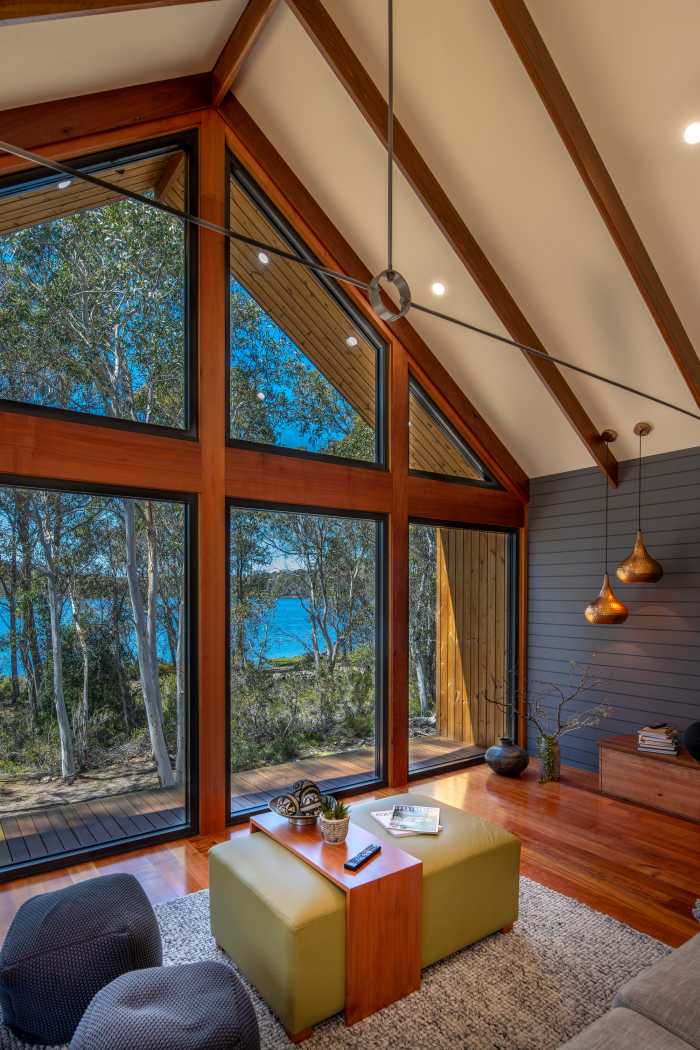 Double glazed windows and Spotted Gum rafters