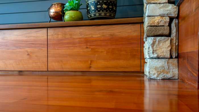 Soild Myrtle flooring and draws